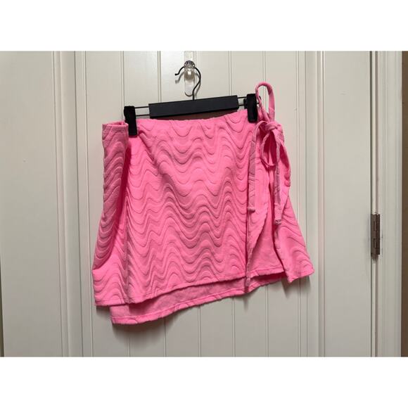 NWT Wild Fable Pink Textured swim bottom and wrap skirt 1X/2X - Picture 2 of 8